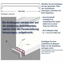 Kunststoff Fensterbank Weiß PVC inkl. Endkappen, Tiefe:  500 mm x Länge:  1100 mm