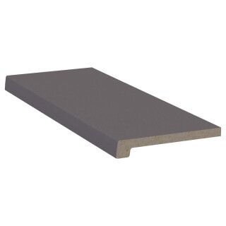 Product Image for Werzalit Fensterbank Exclusiv Dunkelgrau - Perlstruktur, Tiefe: 400 mm x Länge: 900 mm mit Kunststoffabschluss