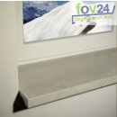 Werzalit Fensterbank Exclusiv Marmor Bianco, Tiefe:  150 mm x Länge: 1600 mm mit ABS Kante zweiseitig