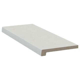 Werzalit Fensterbank Exclusiv Marmor Bianco, Tiefe:  150 mm x Länge: 2000 mm mit ABS Kante zweiseitig