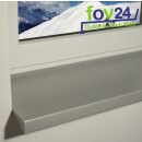 Werzalit Fensterbank Exclusiv Metallic, Tiefe:  100 mm x Länge: 500 mm ohne Seitenabschluss