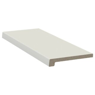 Werzalit Fensterbank Exclusiv Weiß, Tiefe:  200 mm x Länge: 1600 mm ohne Seitenabschluss