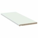 Werzalit Fensterbank Compact S18 Weiß, glatt - seidenmatt, Tiefe: 100 mm x Länge:  500 mm ohne Seitenabschluss