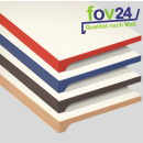 Werzalit Innenfensterbank Expona, Oberfläche creme, Tiefe: 396 mm x Länge: 900 mm mit ABS- Seitenkanten