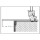 Werzalit Innenfensterbank Expona, Oberfläche marmor bianco, Tiefe: 146 mm x Länge: 2500 mm mit ABS- Seitenkanten