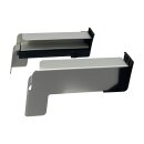Aluminium Fensterbank silber EV1 Tiefe: 180 mm x Rasterlänge: 1400 mm Aluminiumgleitabschluss (Paar)
