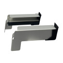 Aluminium Fensterbank silber EV1, Tiefe:  240 mm x Rasterlänge:  1600 mm Aluminiumgleitabschluss (Paar)