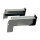 Aluminium Fensterbank silber EV1 Tiefe: 240 mm x Rasterlänge: 1800 mm Aluminiumgleitabschluss (Paar)