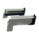 Aluminium Fensterbank silber EV1 Tiefe: 320 mm x Rasterlänge: 900 mm Aluminiumgleitabschluss (Paar)