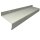 Aluminium Fensterbank silber EV1, Tiefe:  340 mm x Rasterlänge:  1000 mm ohne Seitenabschluss