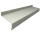 Aluminium Fensterbank silber EV1, Tiefe:  340 mm x Rasterlänge:  1600 mm ohne Seitenabschluss
