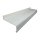 Aluminium Fensterbank weiß, Ausladung: 50 mm, Rasterlänge: 500 mm ohne Seitenabschluss