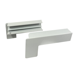 Product Image for Aluminium Fensterbank weiß, Ausladung: 50 mm, Rasterlänge: 2000 mm Aluminiumabschluss mit Putzkante (Paar)