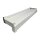 Aluminium Fensterbank weiß, Ausladung: 130 mm, Rasterlänge: 1300 mm Aluminiumgleitabschluss (Paar)
