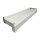 Aluminium Fensterbank weiß, Ausladung: 165 mm, Rasterlänge: 600 mm Aluminiumgleitabschluss (Paar)