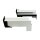 Aluminium Fensterbank weiß, Ausladung: 165 mm, Rasterlänge: 600 mm Aluminiumgleitabschluss (Paar)