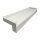 Aluminium Fensterbank weiß, Ausladung: 225 mm, Rasterlänge: 600 mm Aluminiumabschluss mit Putzkante (Paar)