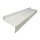 Aluminium Fensterbank weiß, Ausladung: 240 mm, Rasterlänge: 600 mm ohne Seitenabschluss