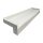 Aluminium Fensterbank weiß, Ausladung: 240 mm, Rasterlänge: 1900 mm Aluminiumabschluss mit Putzkante (Paar)