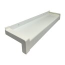 Aluminium Fensterbank weiß, Ausladung: 300 mm 1800...