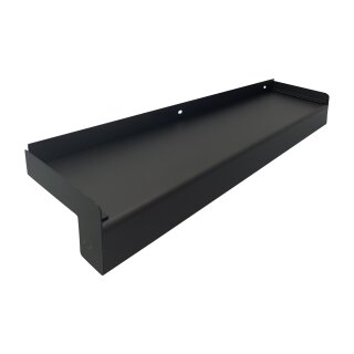 Aluminium Fensterbank dunkelbronze, Ausladung: 50 mm, Rasterlänge: 800 mm Aluminiumabschluss ohne Putzkante (Paar)