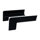 Aluminium Fensterbank dunkelbronze, Ausladung: 50 mm, Rasterlänge: 800 mm Aluminiumabschluss ohne Putzkante (Paar)