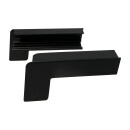 Aluminium Fensterbank dunkelbronze, Ausladung: 110 mm, Rasterlänge: 500 mm Aluminiumabschluss mit Putzkante (Paar)