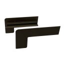 Aluminium Fensterbank mittelbronze, Ausladung: 90 mm, Rasterlänge: 900 mm Aluminiumabschluss ohne Putzkante (Paar)