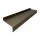 Aluminium Fensterbank mittelbronze, Ausladung: 195 mm, Rasterlänge: 1600 mm ohne Seitenabschluss