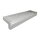 Aluminium Fensterbank blank Tiefe 130 mm 1500 mm Aluminiumabschluss mit Putzkante (Paar)