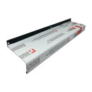 Gutmann Aluminium Fensterbank anthrazit RAL 7016, Tiefe: 130 mm Länge: 900 mm ohne Seitenabschluss