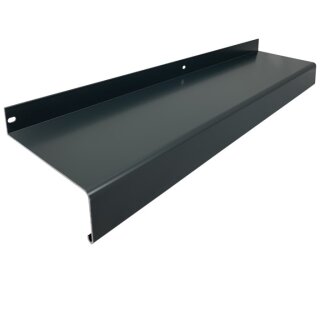 Gutmann Aluminium Fensterbank anthrazit RAL 7016, Tiefe: 130 mm Länge: 1600 mm ohne Seitenabschluss