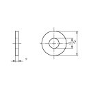 DIN 9021 Unterlegscheiben Groß 5,3 mm 100 Stück