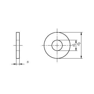 DIN 9021 Unterlegscheiben Groß 8,4 mm 200 Stück