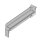 Gutmann Aluminium Fensterbank anthrazit RAL 7016 matt, Tiefe:  90 mm x Länge: 1100  mm Gleitabschluss Aluminium BF 4004