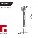 Fensterbankdichtung UD 40-25 selbstklebend mit Klebestreifen