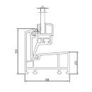 AKF Kunststoffkellerfenster Kipp 2000 Braun mit Dickglas...