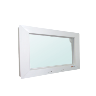 AKF Kunststoffkellerfenster Kipp 2000 weiß mit Isolierglas 14 mm, Ug 3.3 W/(m²K) Breite: 800 x Höhe: 300