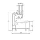 AKF Kunststoffkellerfenster Kipp 2000 Braun mit Isolierglas 14 mm, Ug 3.3 W/(m²K) Breite: 500 x Höhe: 300