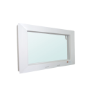 AKF Kunststoffkellerfenster Kipp 2000 weiß mit Isolierglas 14 mm, Ug 2.0 W/(m²K) Breite: 600 x Höhe: 400