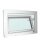 AKF Kunststoff-Kellerfenster, Kipp 24 weiß mit Isolierglas, Ug 1.1 W/(m²K) Breite: 1000 x Höhe: 400