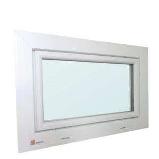 AKF Kunststoff-Kellerfenster, Kipp 24 weiß mit Isolierglas, Ug 1.1 W/(m²K) Breite: 1100 x Höhe: 400