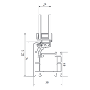 AKF Kunststoff-Kellerfenster, Kipp 24 weiß mit Isolierglas, Ug 1.1 W/(m²K) Breite: 1100 x Höhe: 400
