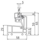 AKF Heizraumfenster mit 5 mm Dickglas und Dauerbelüftung