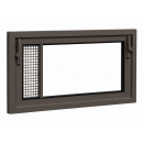 Heizraumfenster mit 4 mm Einfachglas und Dauerbelüftung