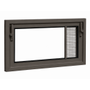 Heizraumfenster mit 4 mm Einfachglas und Dauerbelüftung