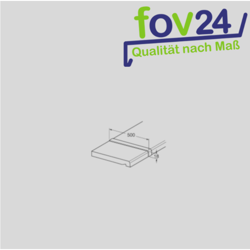 Product Image for FB-Verbindungsprofil für compact Fensterbänke 500 / 18 mm Aluminium