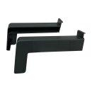 Gutmann Aluminium Fensterbank anthrazit RAL 7016 Tiefe: 150 mm Länge: 1400 Kunststoffgleitabschluss