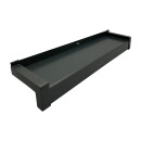 Gutmann Aluminium Fensterbank anthrazit RAL 7016 Tiefe: 360 mm Länge: 1900 Kunststoffgleitabschluss